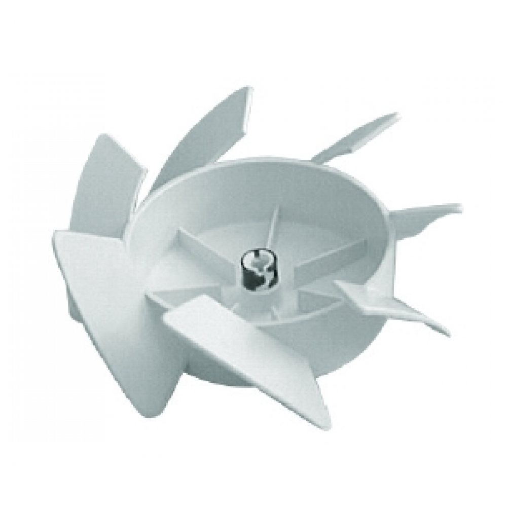S&P fan impellers are equipped with a steel spring to prevent the impeller from slipping off the motor shaft during thermal overload of the motor