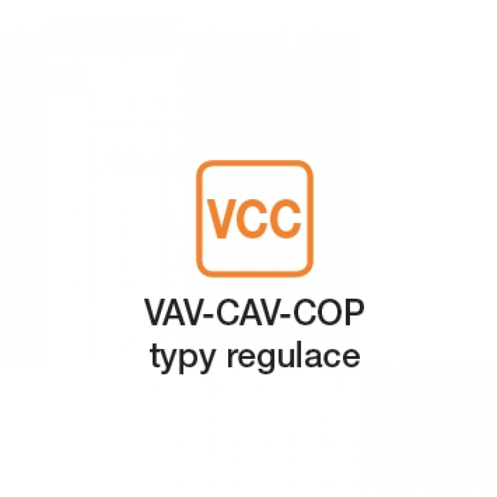 VAV-CAV-COP typy regulace
