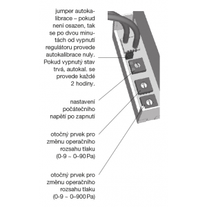 tlakový senzor &ndash; připojení hadiček