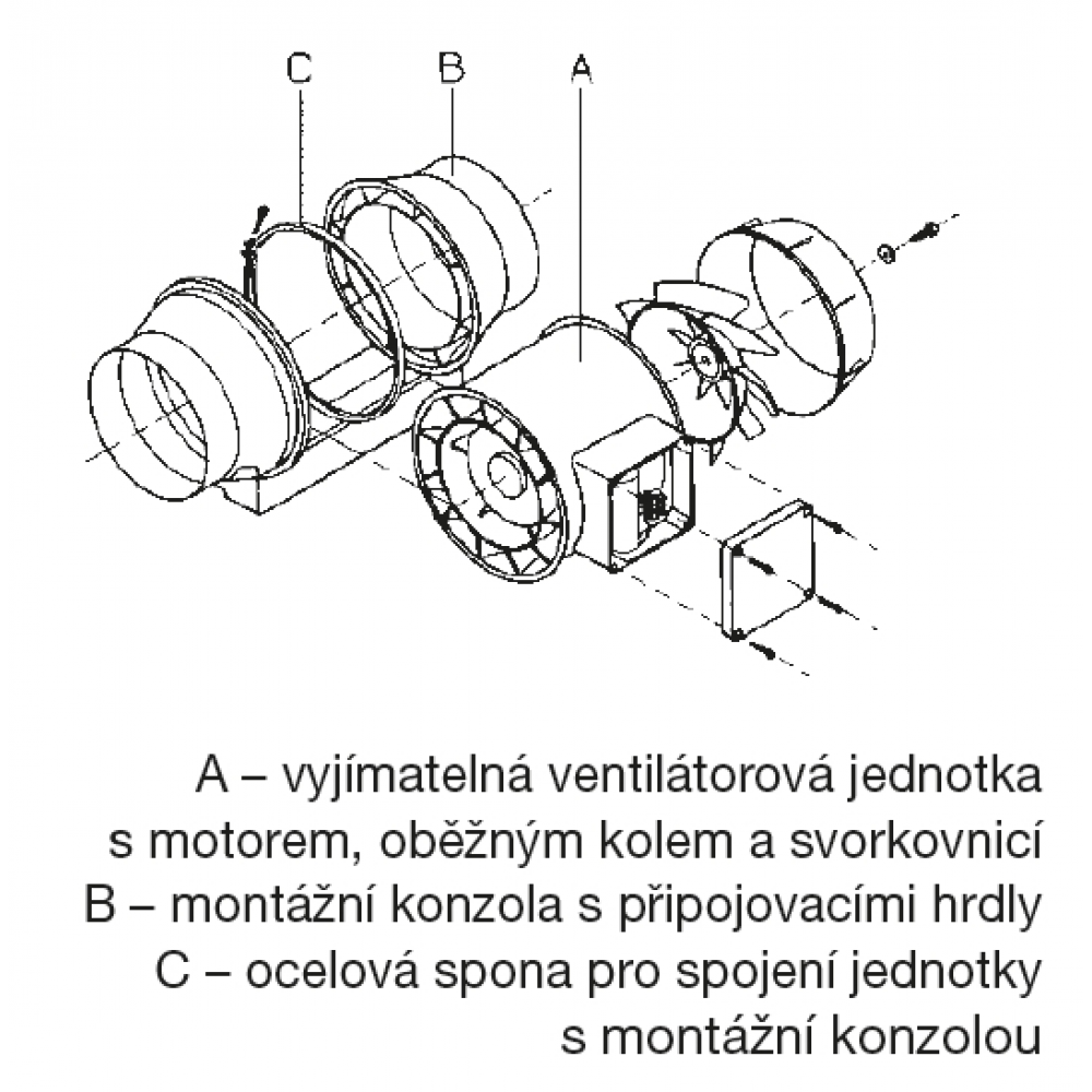 individual fan components