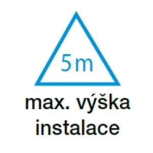max. výška instalace