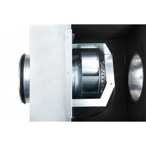 radial impeller with backward curved blades