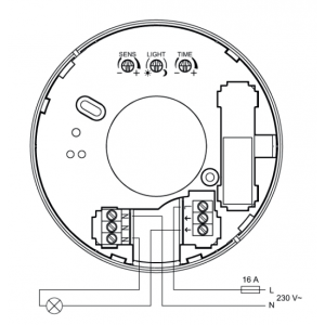 wiring diagram, location of controls under the cover