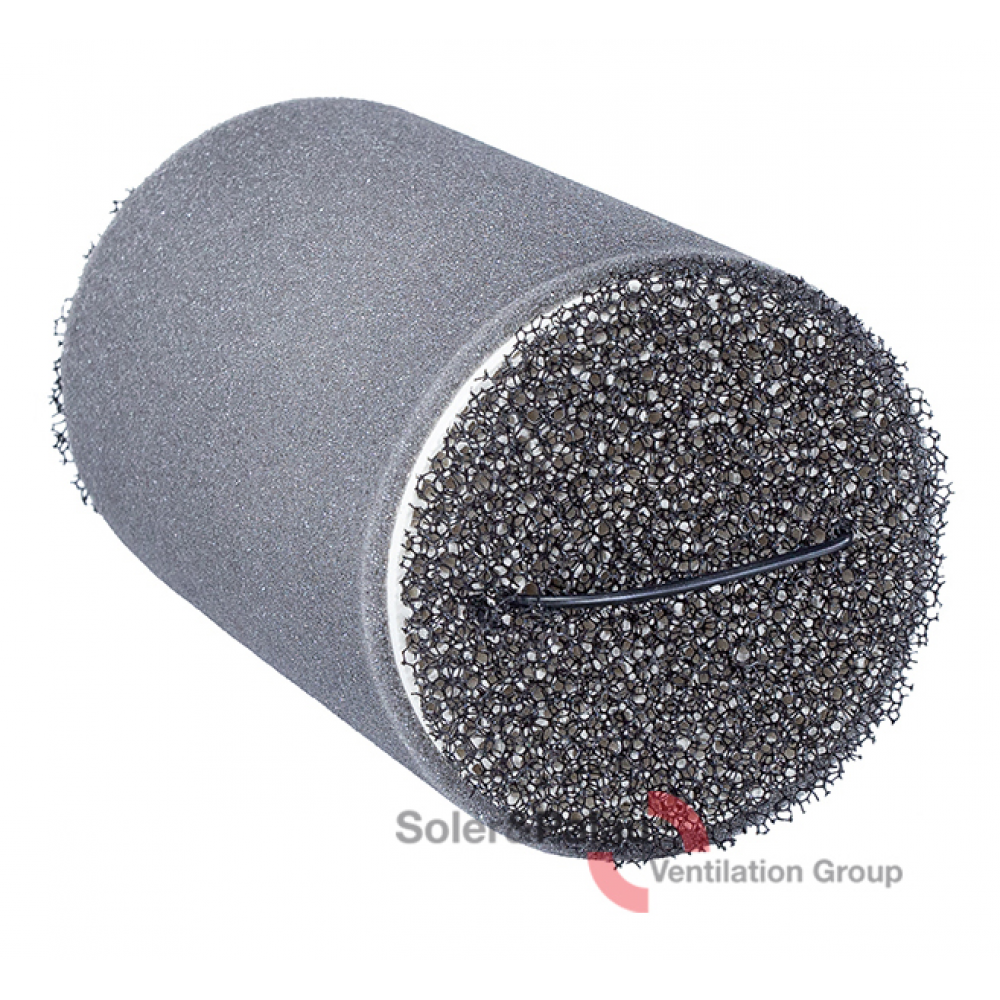 ceramic heat exchanger with efficiency up to 93%, protected by G3 filter fabric (ISO coarse 45%) on both sides