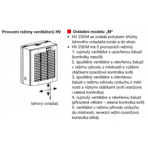 provozni režim HV 230 M