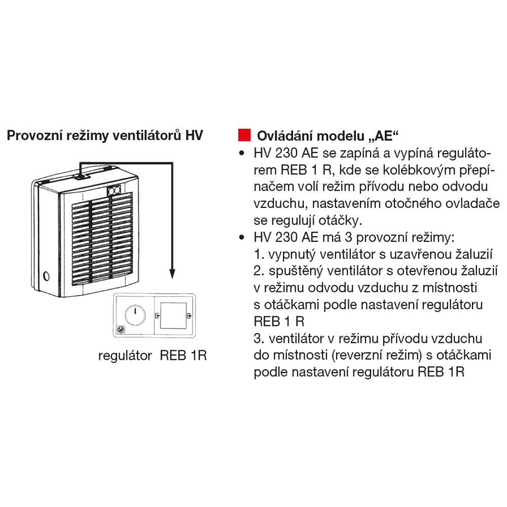 operating mode HV 230 AE