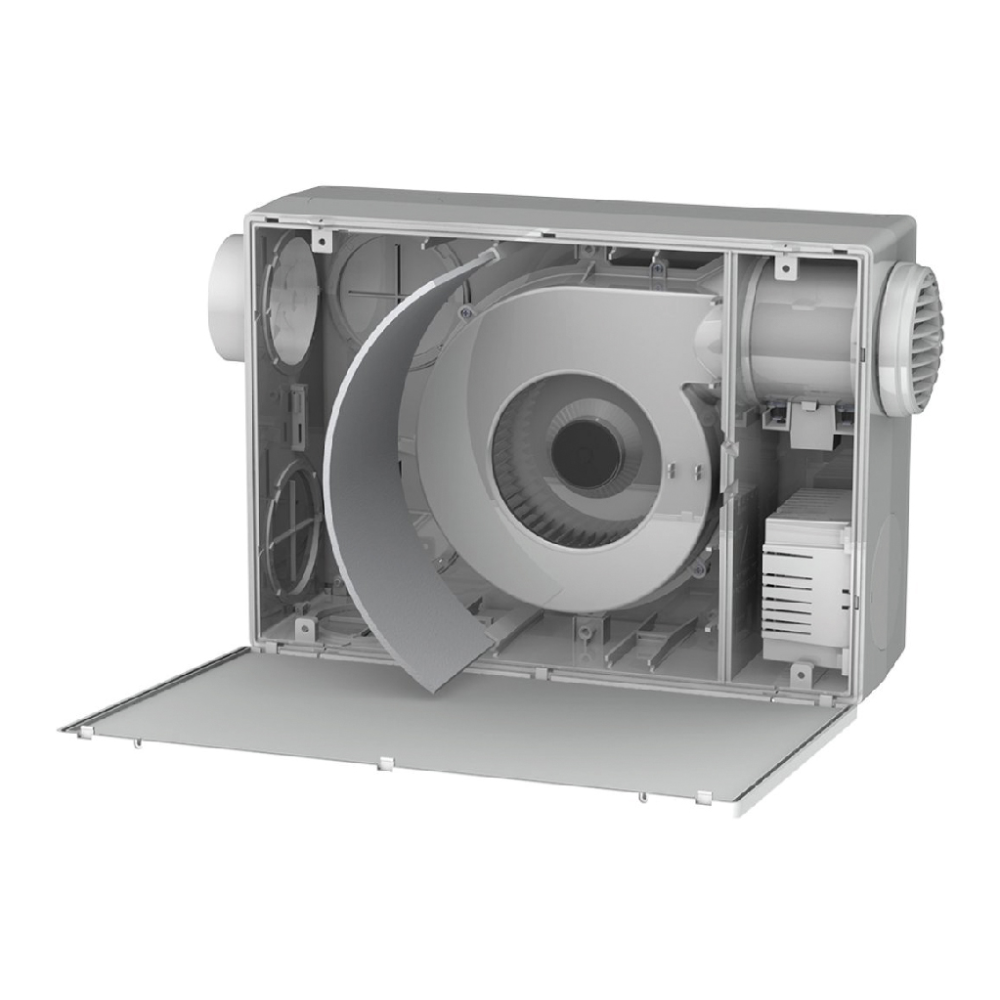 M5 class fan and filter inside the unit