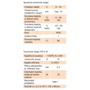 detailed technical parameters