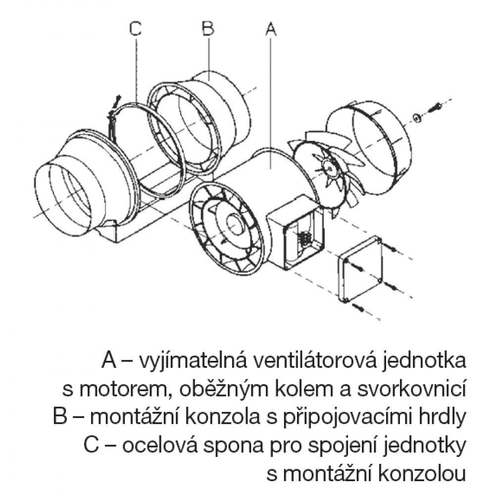 individual fan components