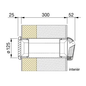 installation of the supply element in the wall