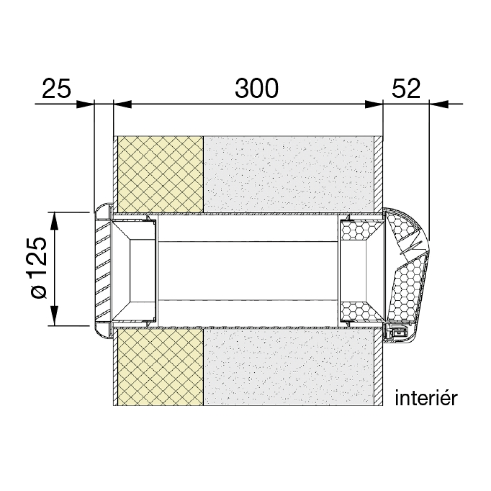 installation of the supply element in the wall