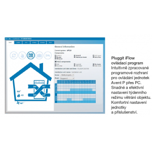 Pluggit iFlow - software for controlling units via PC