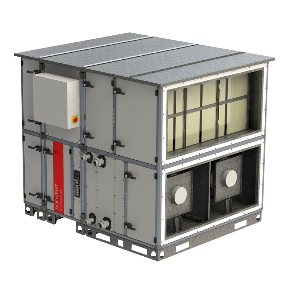 Example of ROOFPACK-A for DUOVENT MODULAR RV 14500 without MX