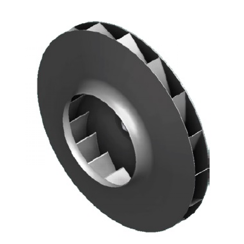 impeller with backward curved blades