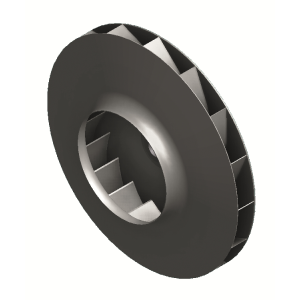 impeller with backward curved blades
