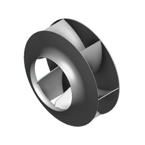 impeller with backward curved blades