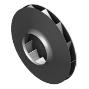 impeller with backward curved blades