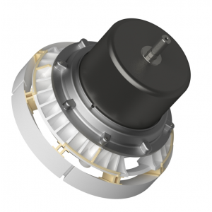 silent block between motor and fan housing to reduce vibration