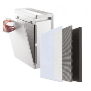 HEPA filter (H13), carbon filter and pre-filter