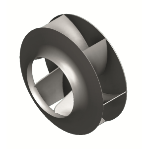 oběžné kolo s dozadu zahnutými lopatkami