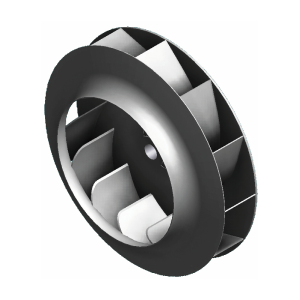 oběžné kolo s dozadu zahnutými lopatkami