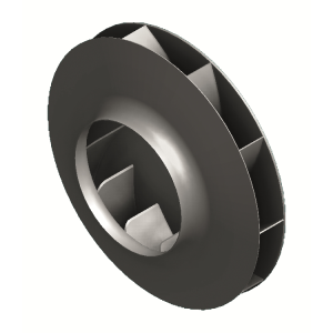 oběžné kolo s dozadu zahnutými lopatkami