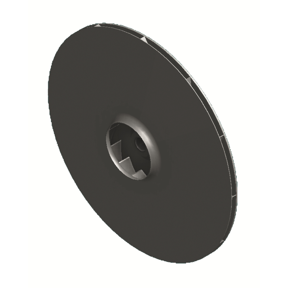 oběžné kolo s dozadu zahnutými lopatkami