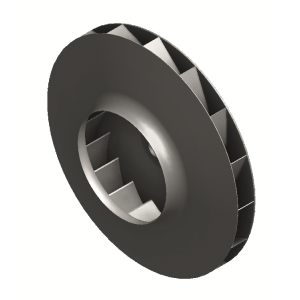 oběžné kolo s dozadu zahnutými lopatkami