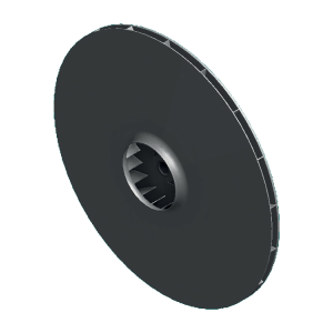 oběžné kolo s dopředu zahnutými lopatkami