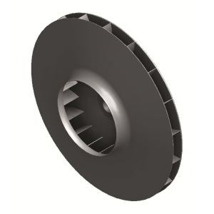 oběžné kolo s dopředu zahnutými lopatkami