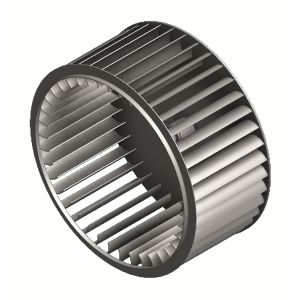 oběžné kolo s dopředu zahnutými lopatkami