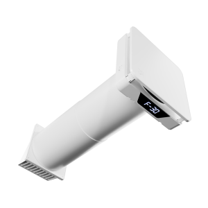 pohled na větrací jednotku ze spodu s viditelným digitálním displejem