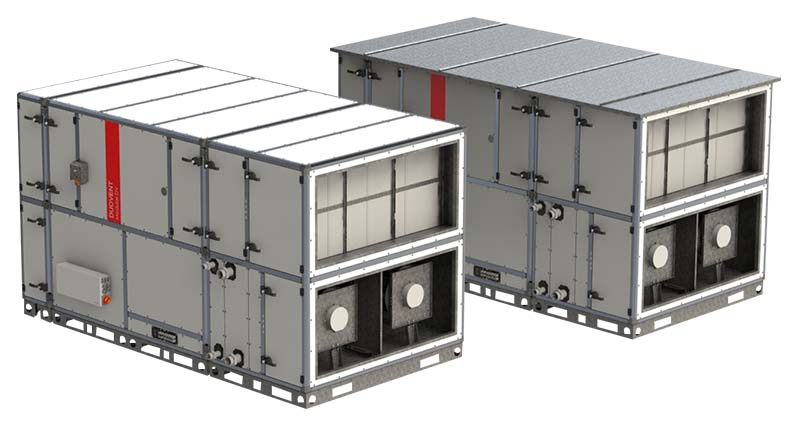 Examples of DUOVENT® MODULAR DV/RV unit designs