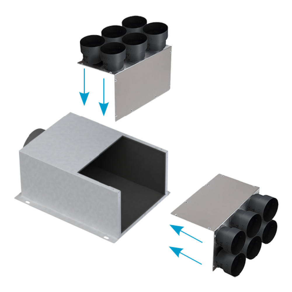 Kehlen an der Wand oder an der Vorderseite der Box