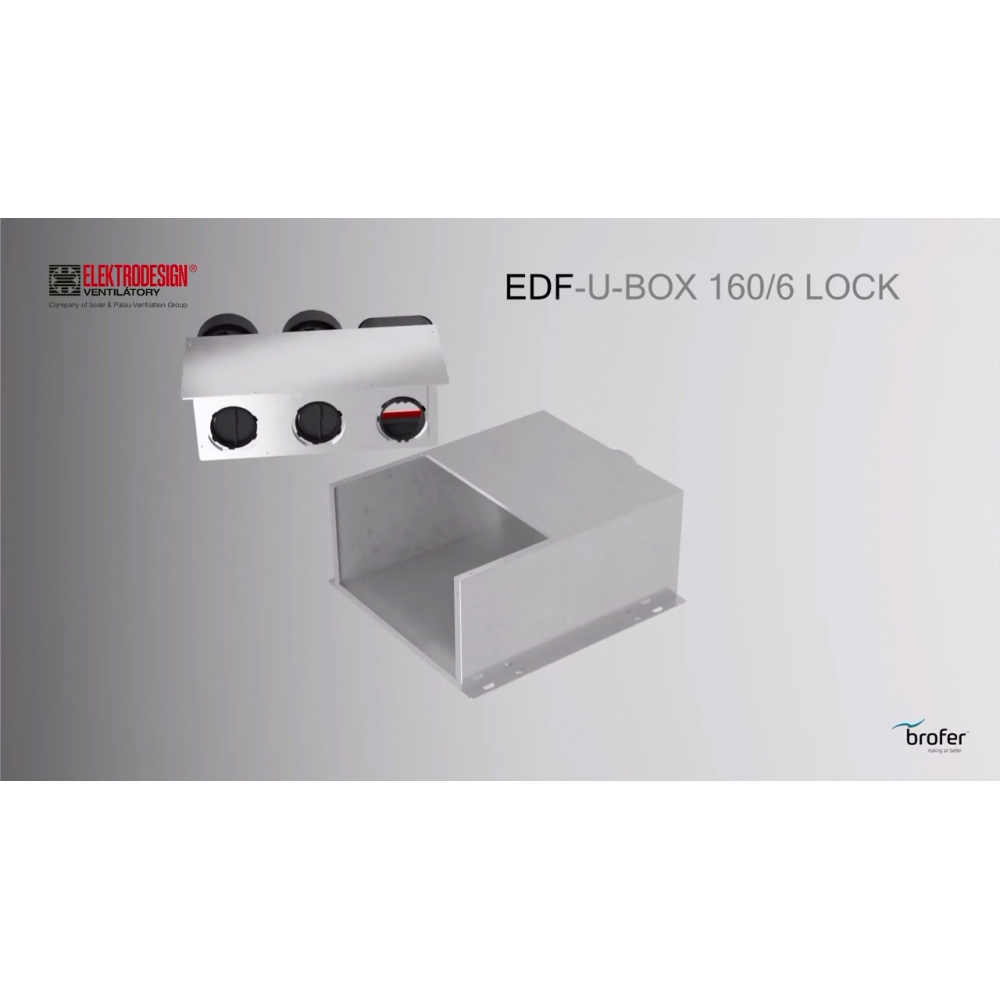 Universal-Verteilerkasten EDF-U-BOX 160/6 LOCK